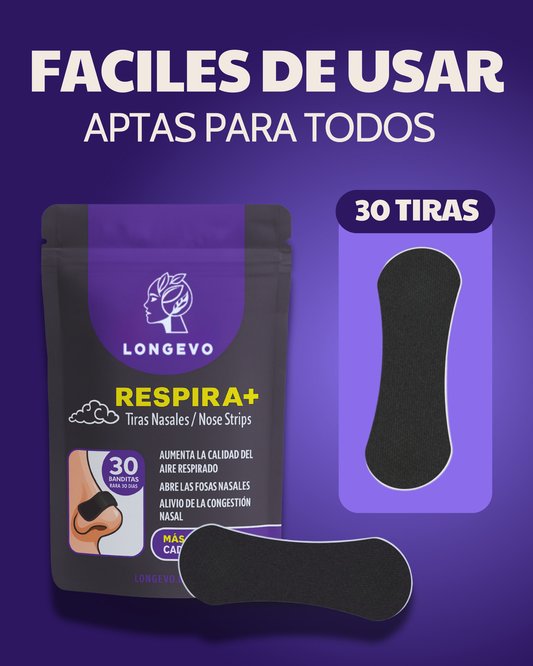 Longevo® Tiras Nasales 30 días