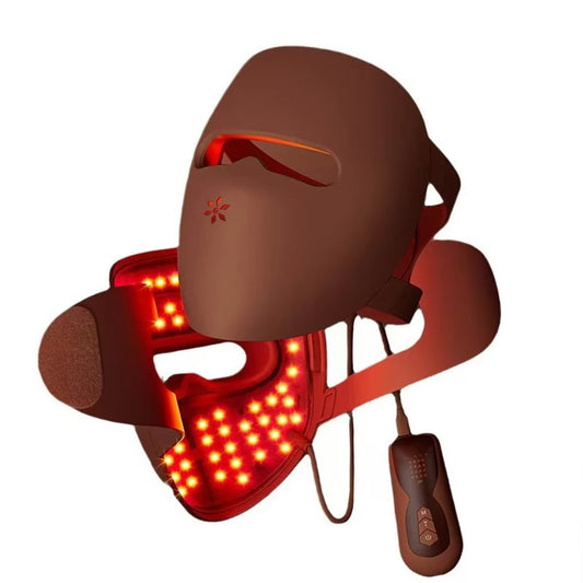 Máscara Led Roja Terapia Facial Rejuvenecimiento Piel Acne