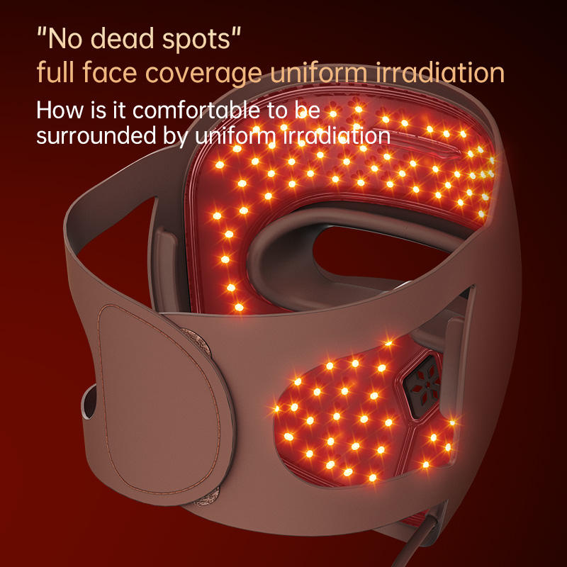 Máscara Led Roja Terapia Facial Rejuvenecimiento Piel Acne