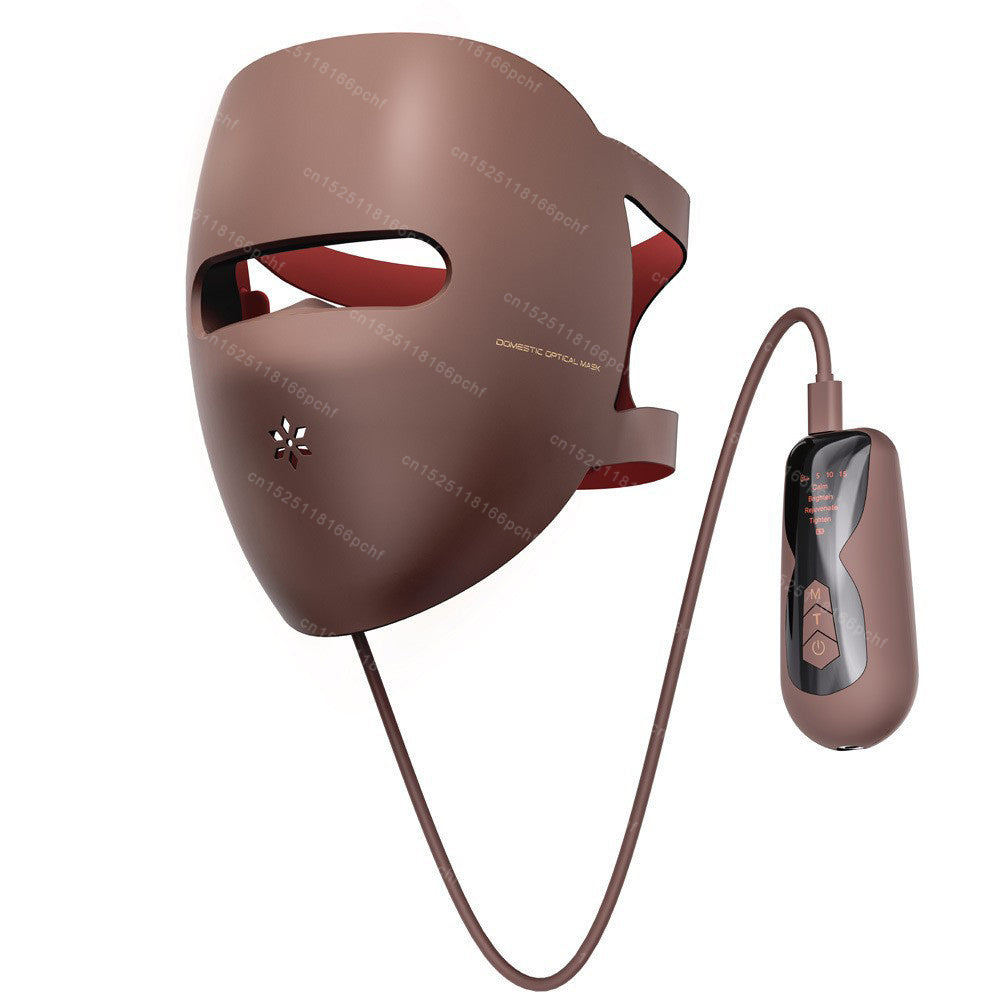 Máscara Led Roja Terapia Facial Rejuvenecimiento Piel Acne